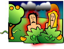 Adam en Eva na de zondeval