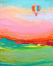Schilderij met ballon