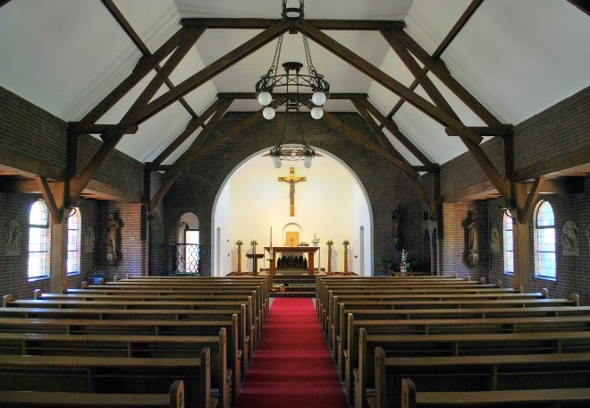 Interieur kerk na renovatie