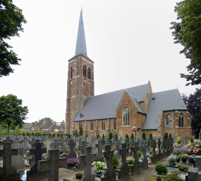 Diessen kerk met kerkhof
