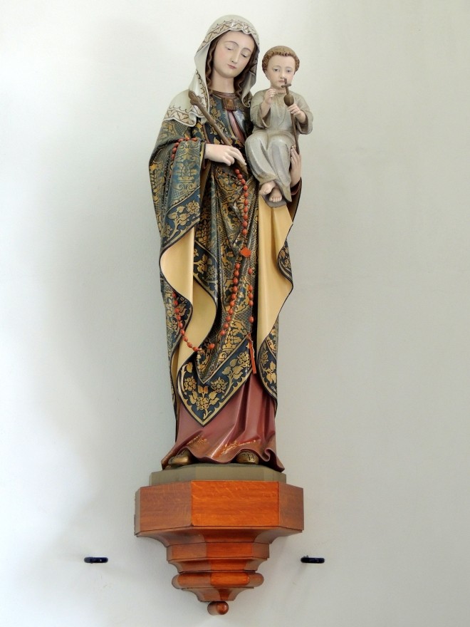 Mariabeeld uit Mariakapel in Willibrorduskerk Diessen